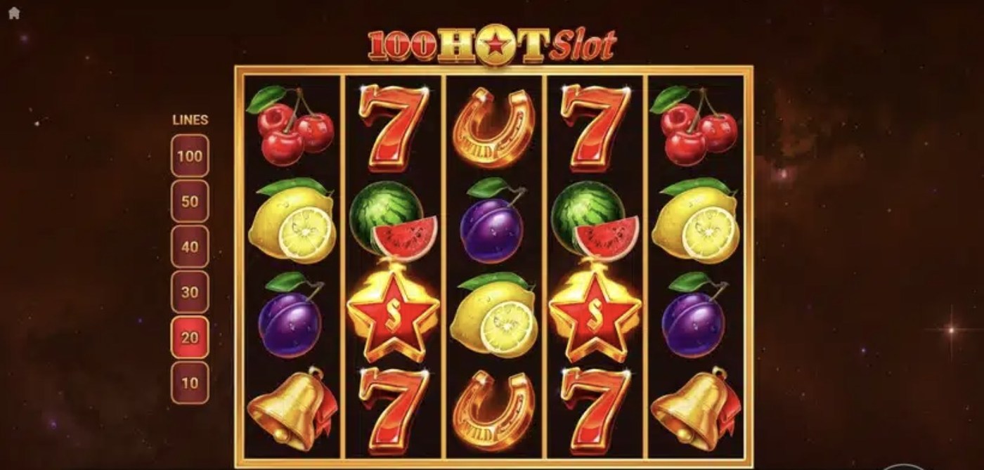 100 Hot Slot: image of main menu