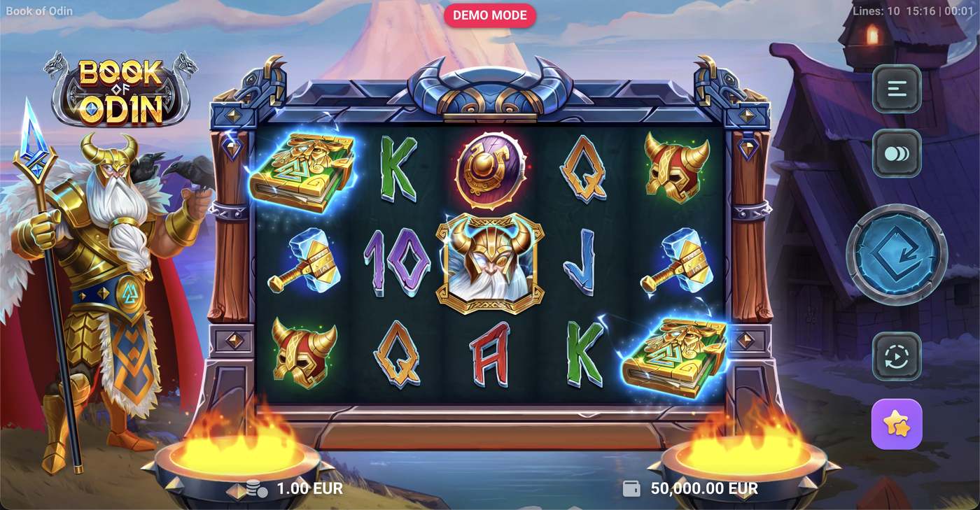 Book of Odin: image of main menu