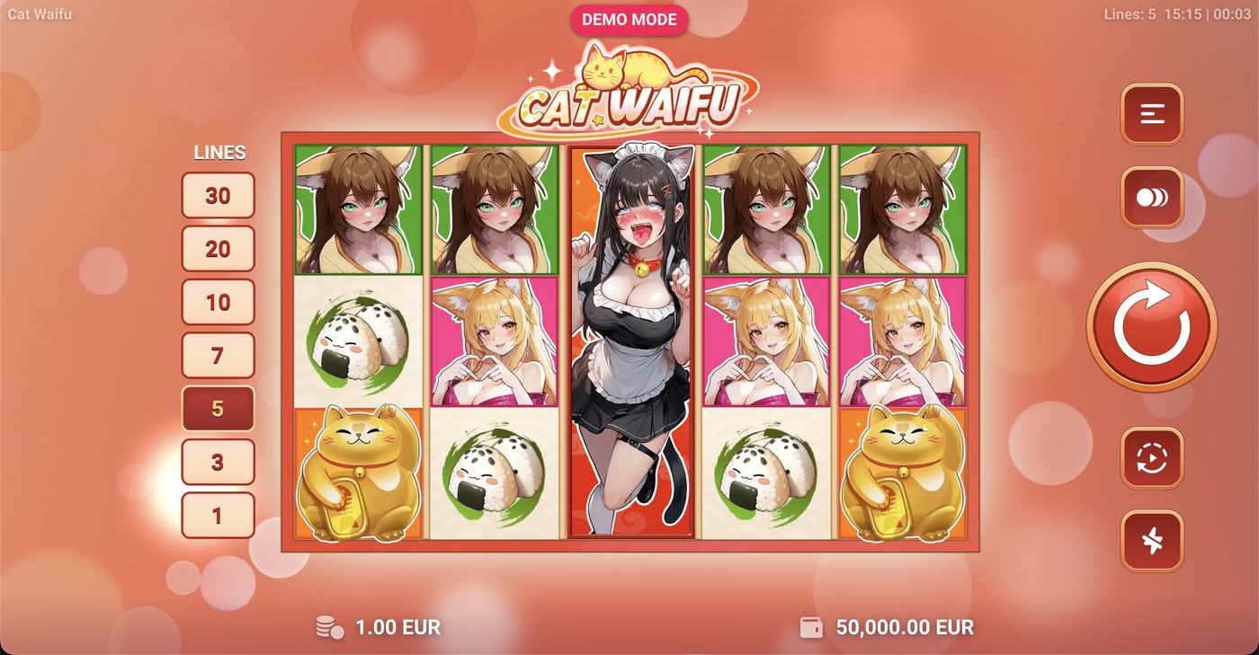 Cat Waifu: image of main menu