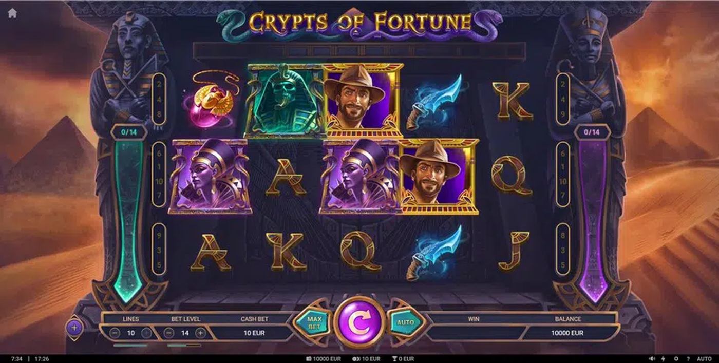 Crypts of Fortune: image of main menu
