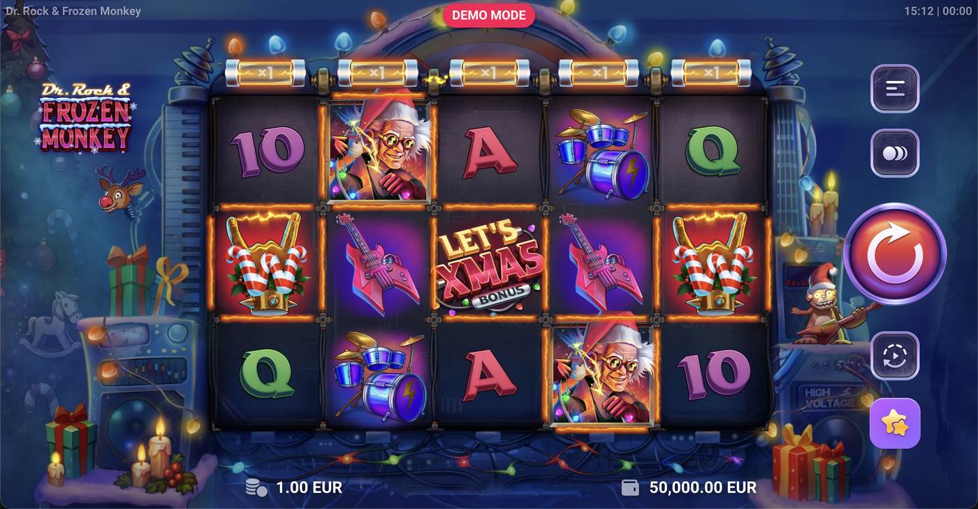 Dr. Rock & Frozen Monkey: image of main menu
