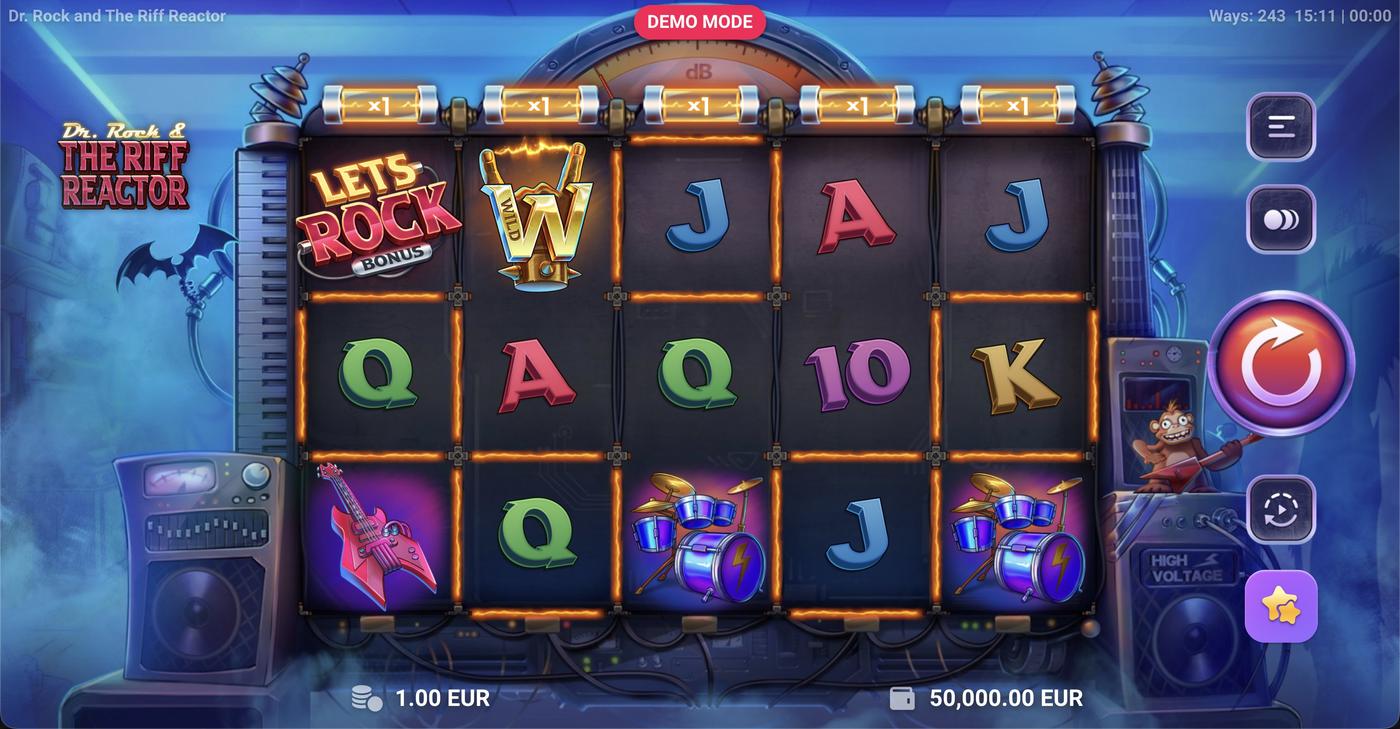 Dr. Rock & the Riff Reactor: image of main menu