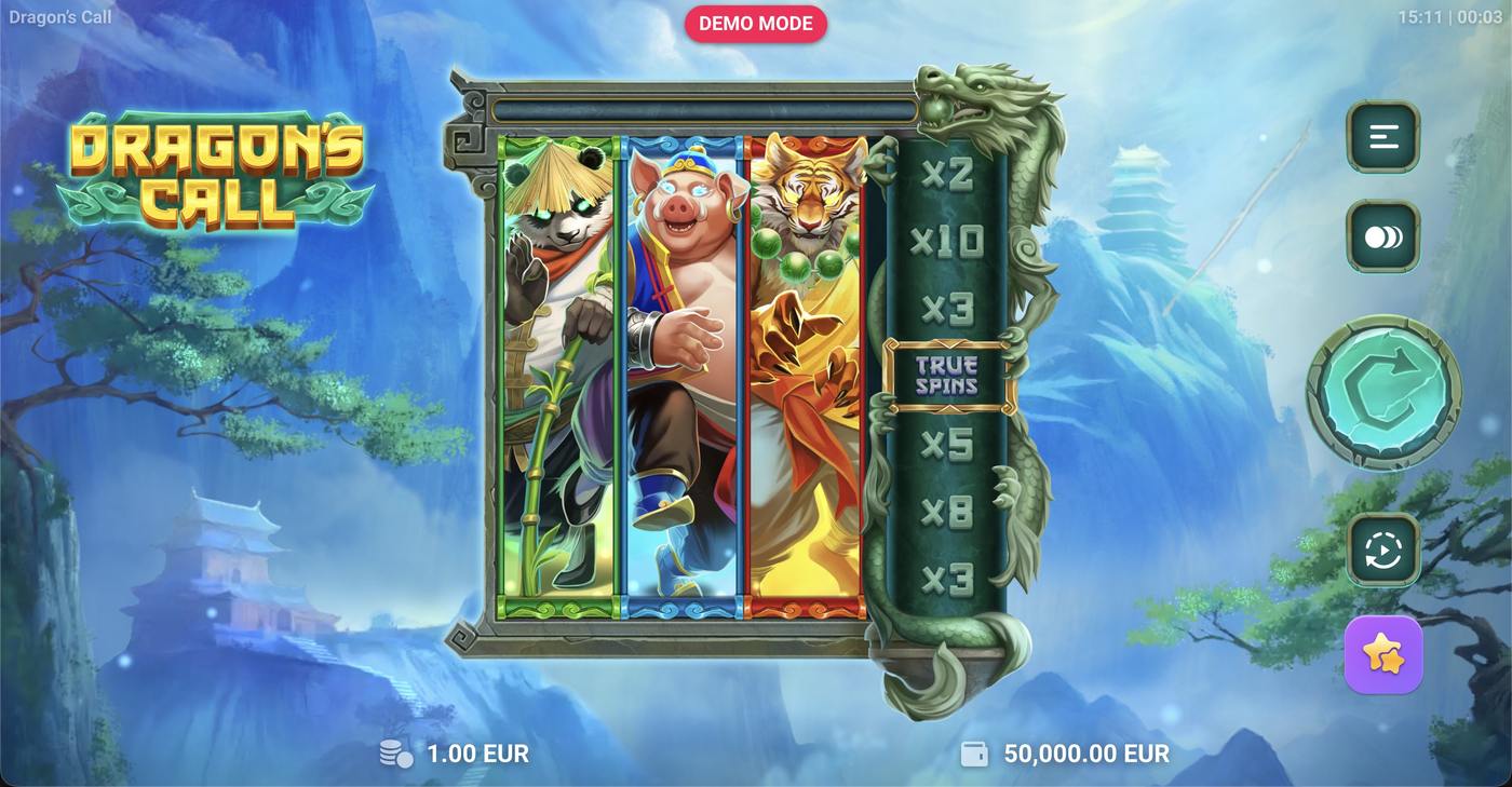 Dragon's Call: image of main menu