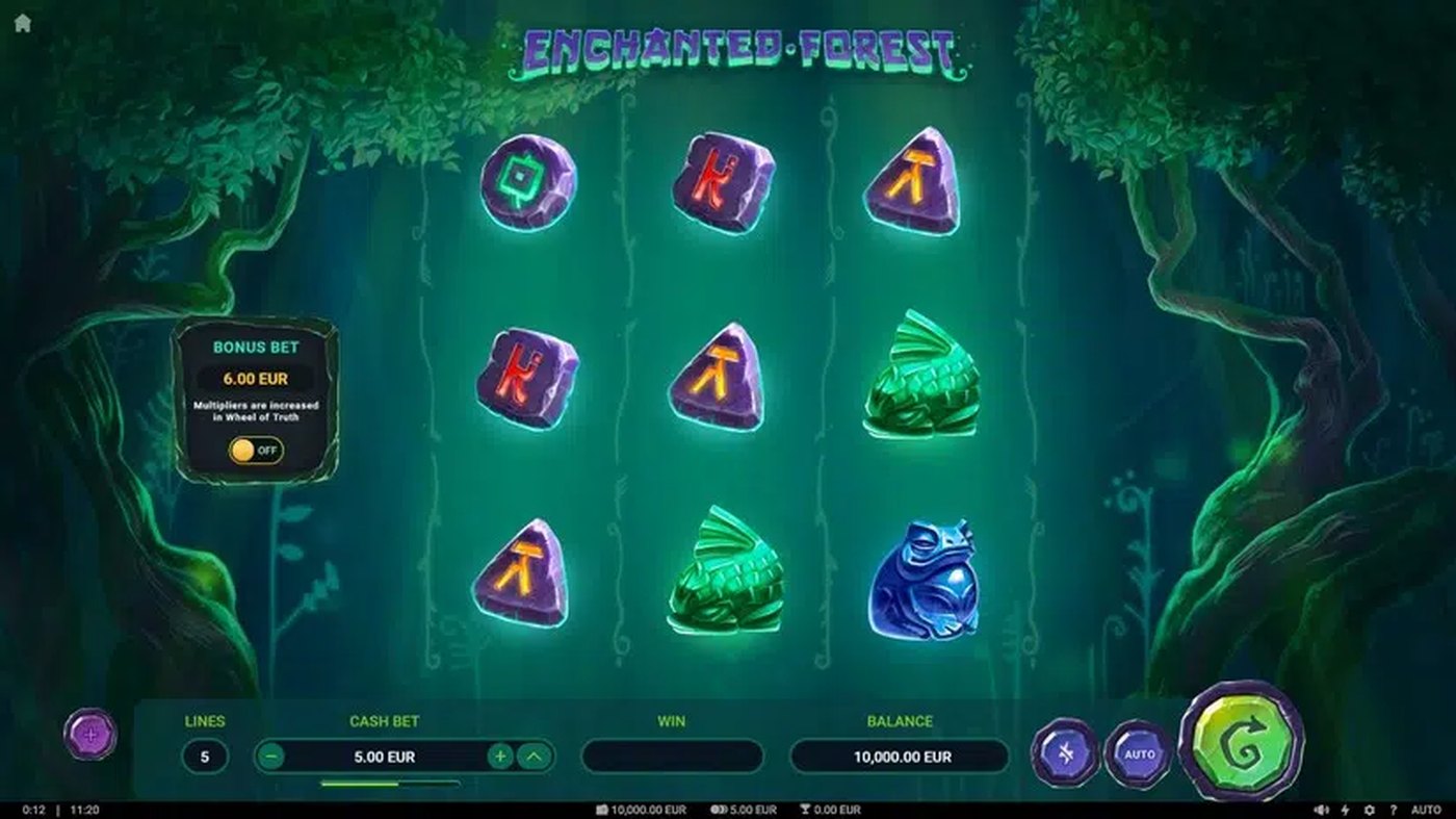 Enchanted Forest: image of main menu