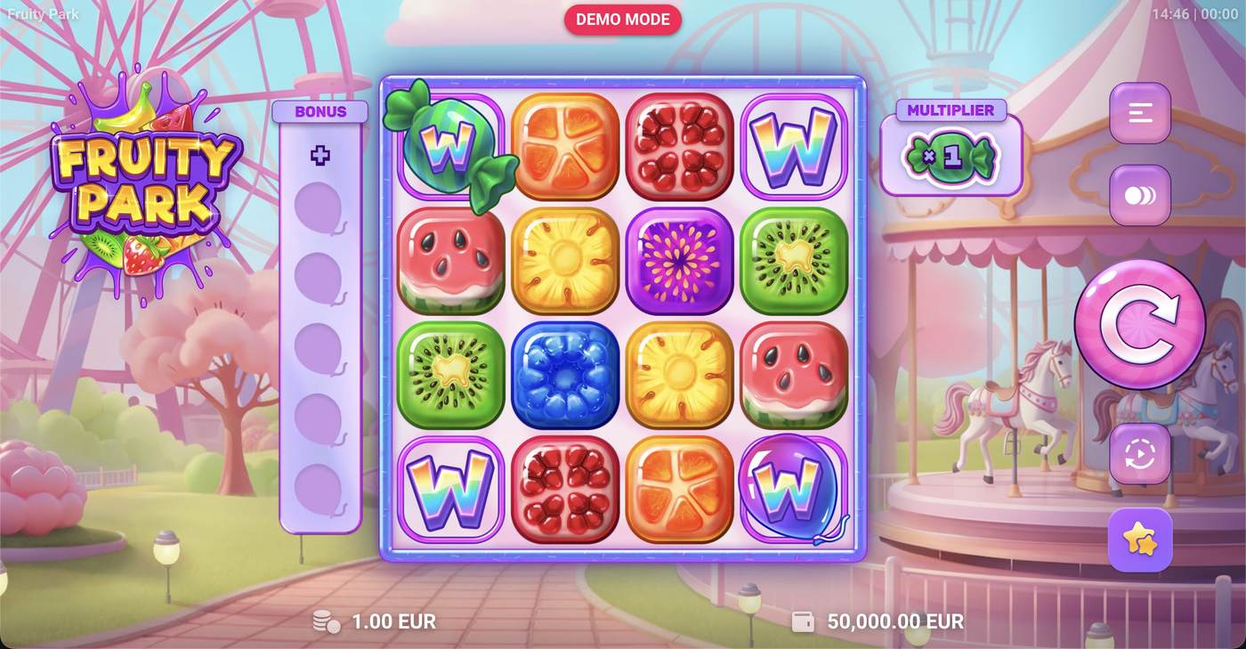 Fruity Park: image of main menu
