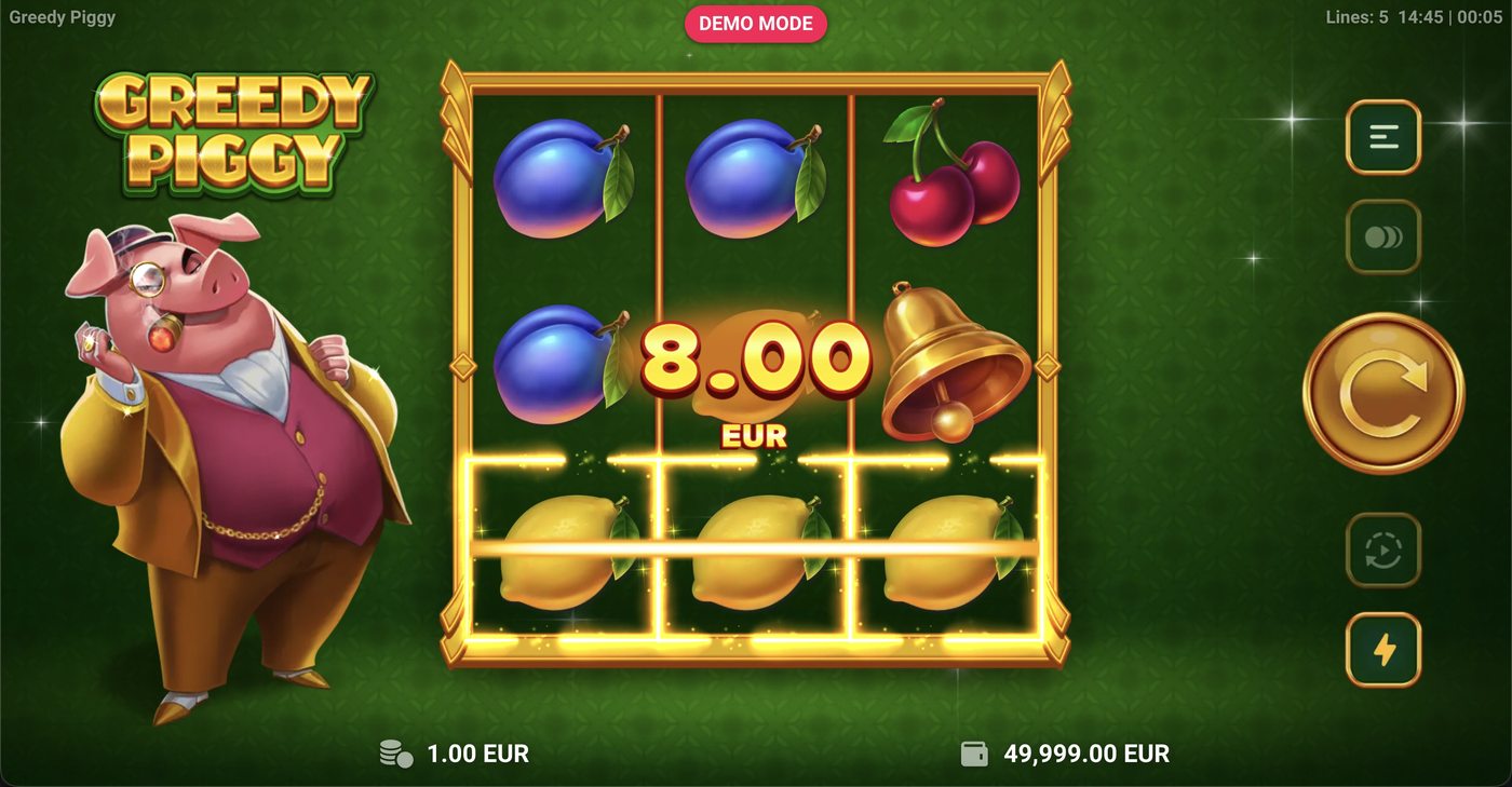 Greedy Piggy: image of winning