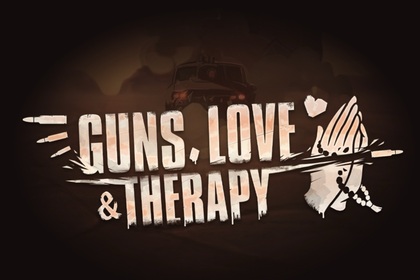 Guns, Love & Therapy Online Slot Logo