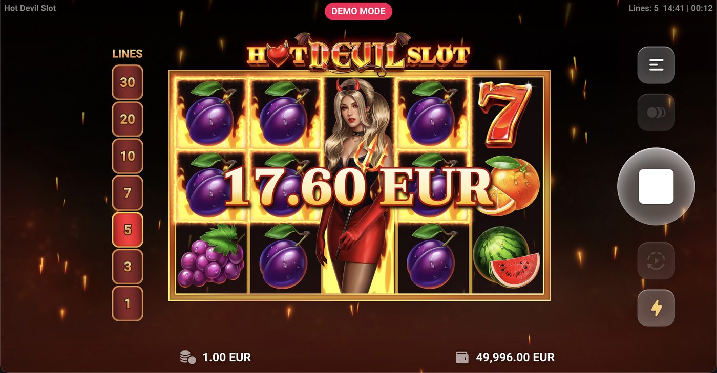 Hot Devil Slot: image of winning