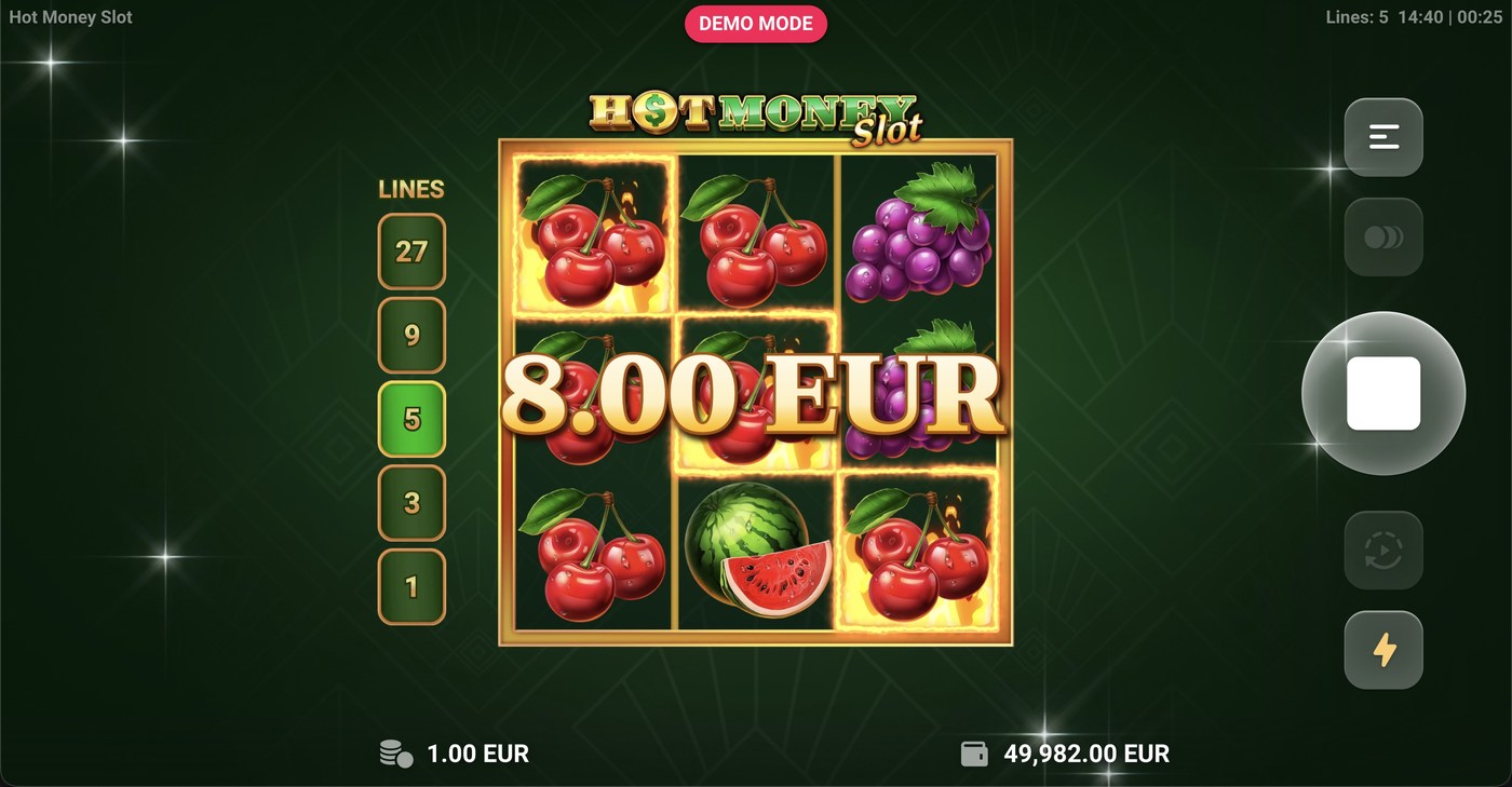 Hot Money Slot: image of winning