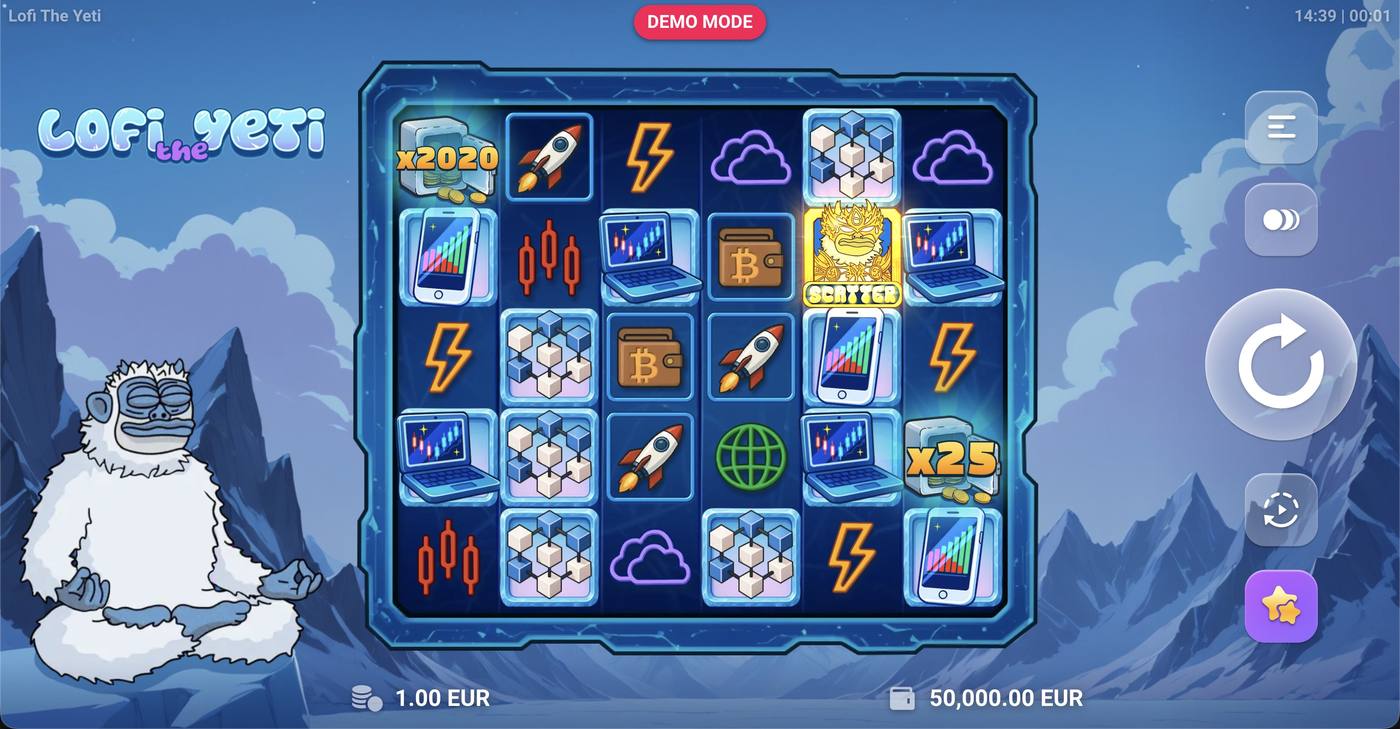 Lofi The Yeti: image of main menu