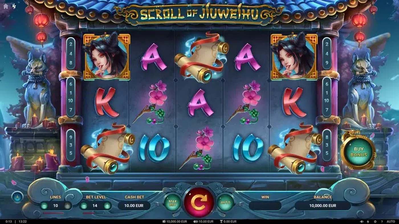 Scroll of Jiuweihu: image of main menu