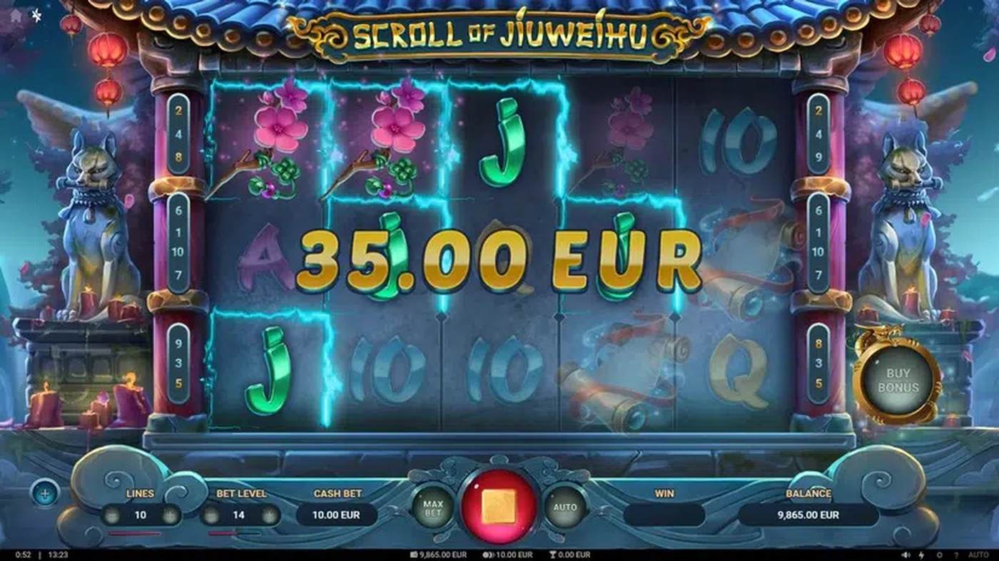 Scroll of Jiuweihu: image of winning