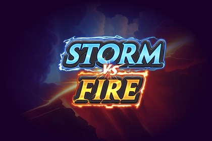 Storm VS Fire Online Slot Logo