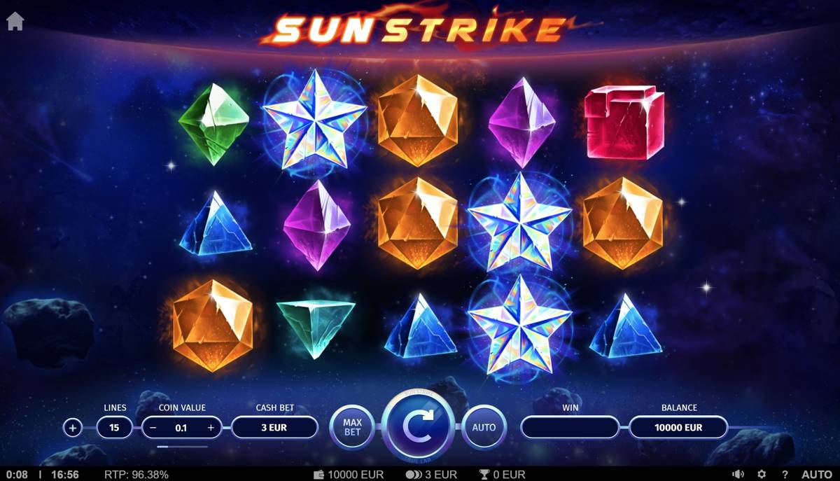 SunStrike: image of main menu