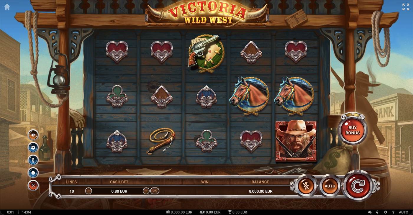 Victoria Wild West: image of main menu