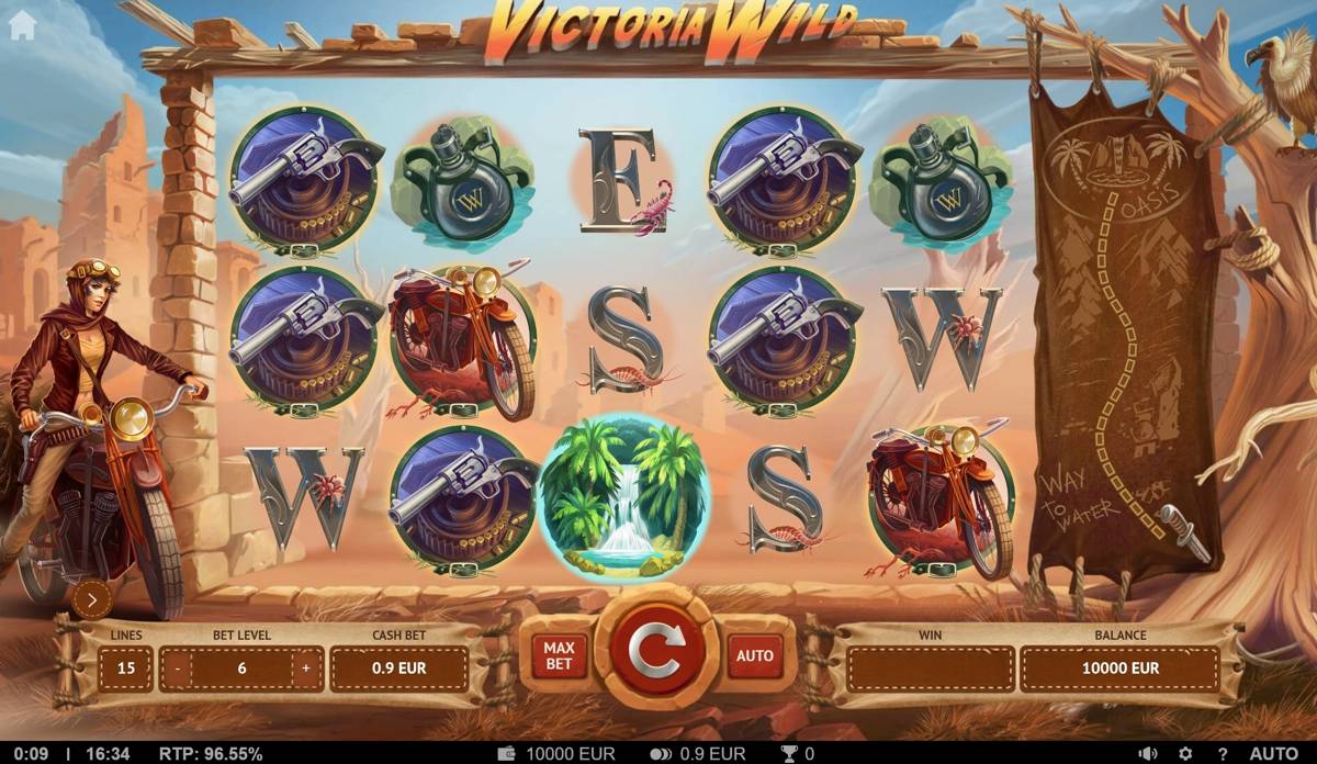 Victoria Wild: image of main menu