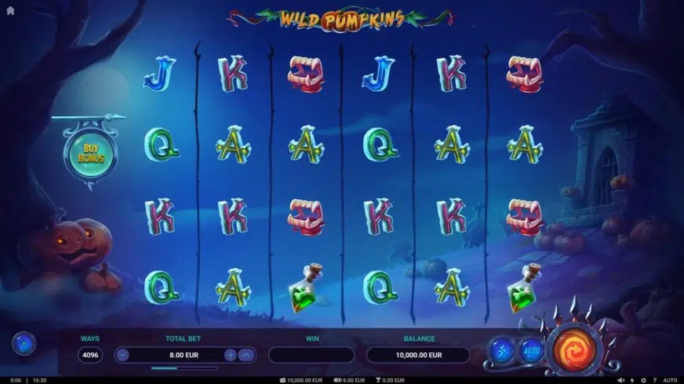 Wild Pumpkins: image of main menu