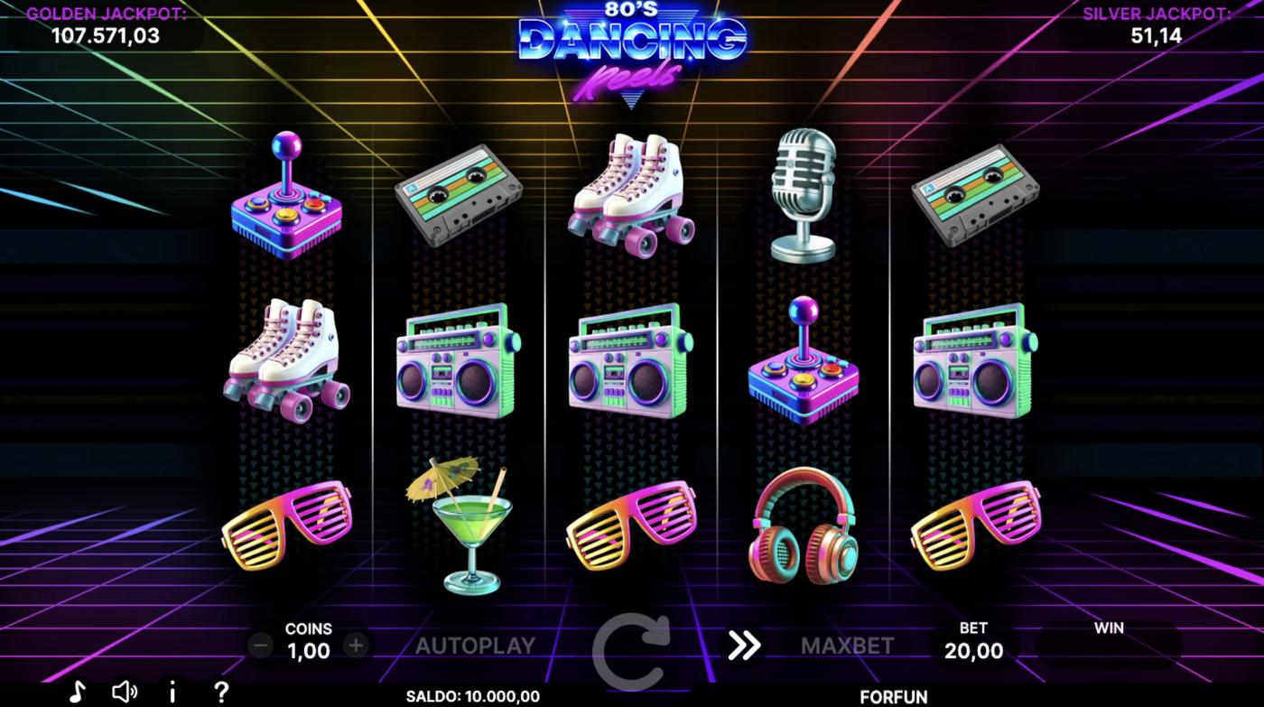 80's Dancing Reels: image of main menu
