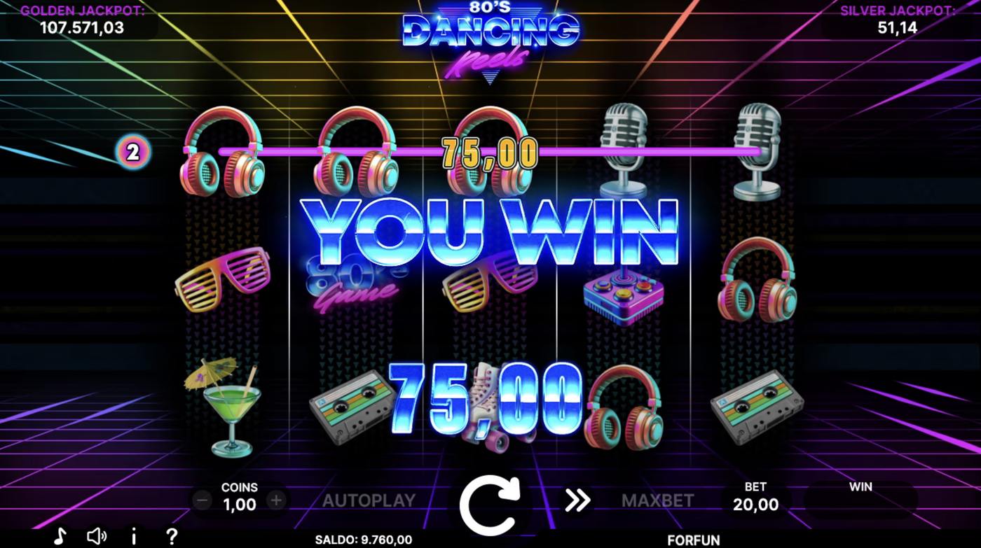 80's Dancing Reels: image of winning