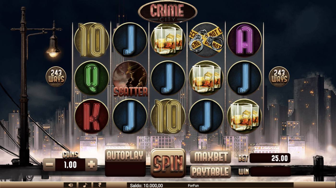 Crime City: image of main menu