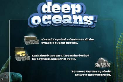 Deep Oceans Online Slot Logo