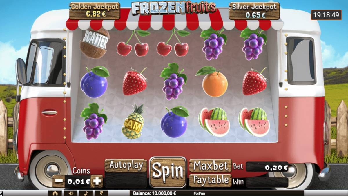 Frozen Fruits: image of main menu