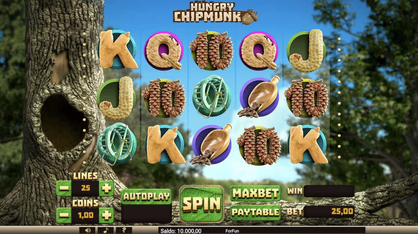 Hungry Chipmunk: image of main menu