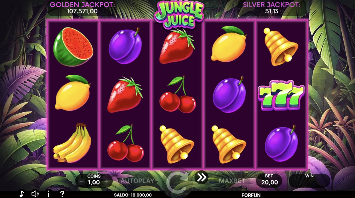 Jungle Juice: image of main menu