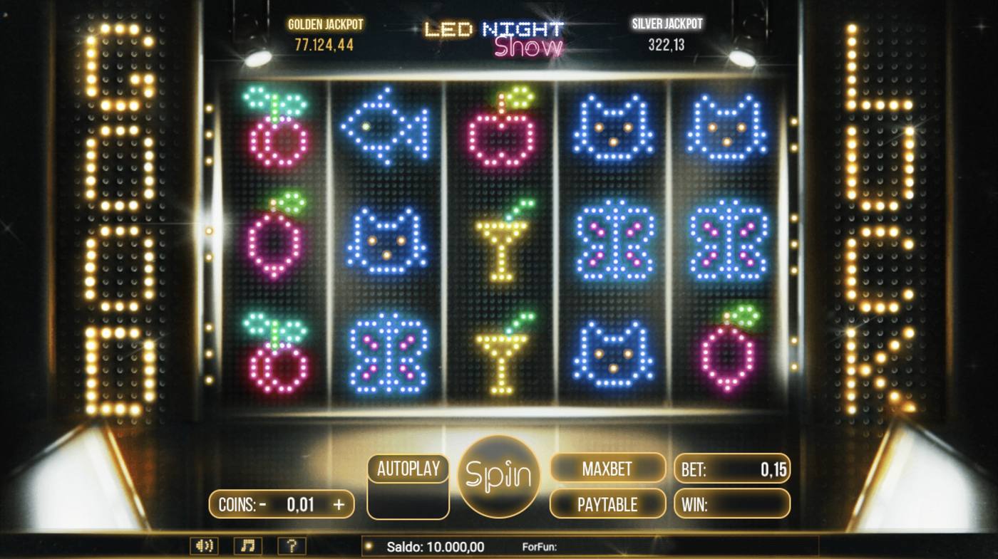 Led Night Show: image of main menu