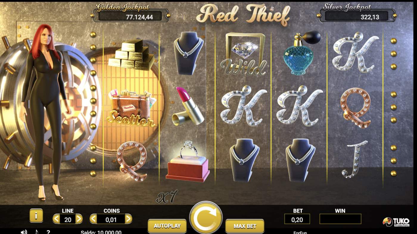 Red Thief: image of main menu