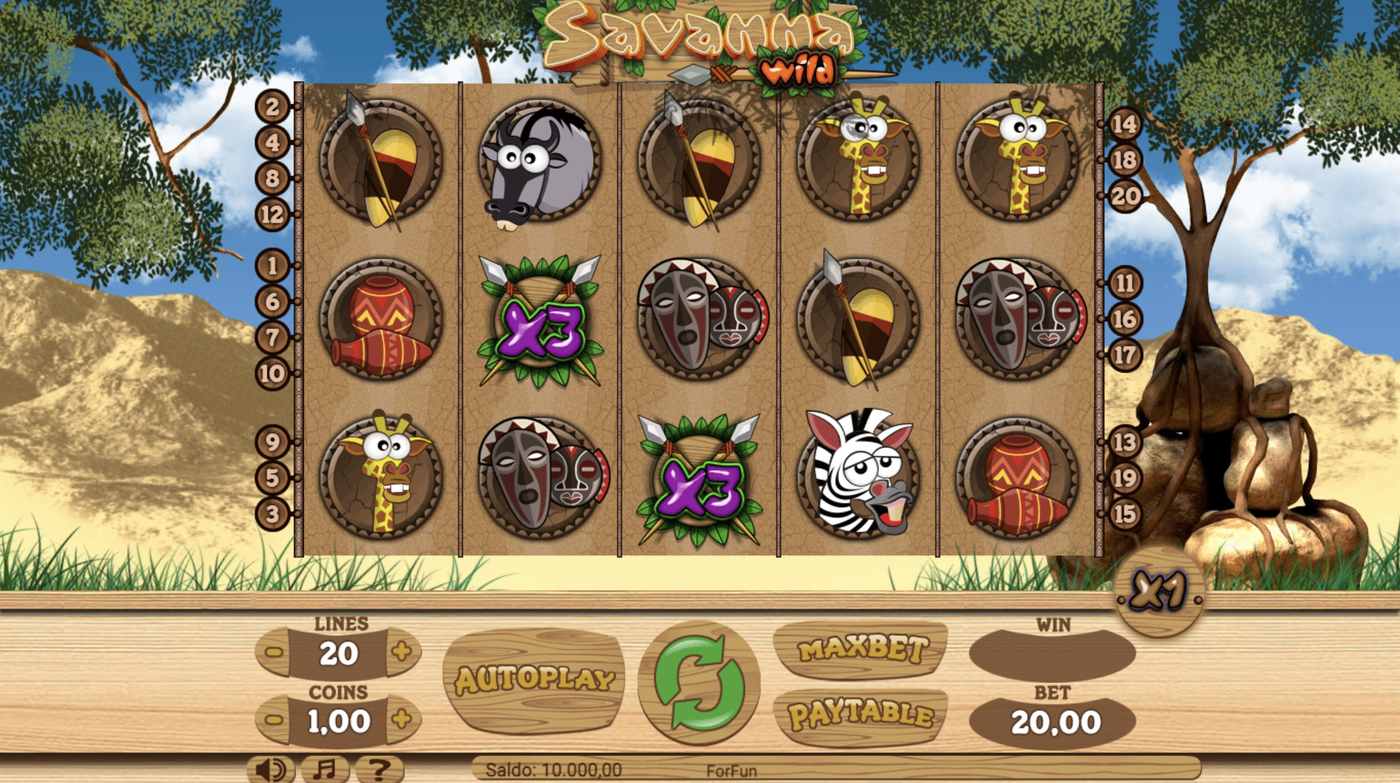 Savanna Wild: image of main menu