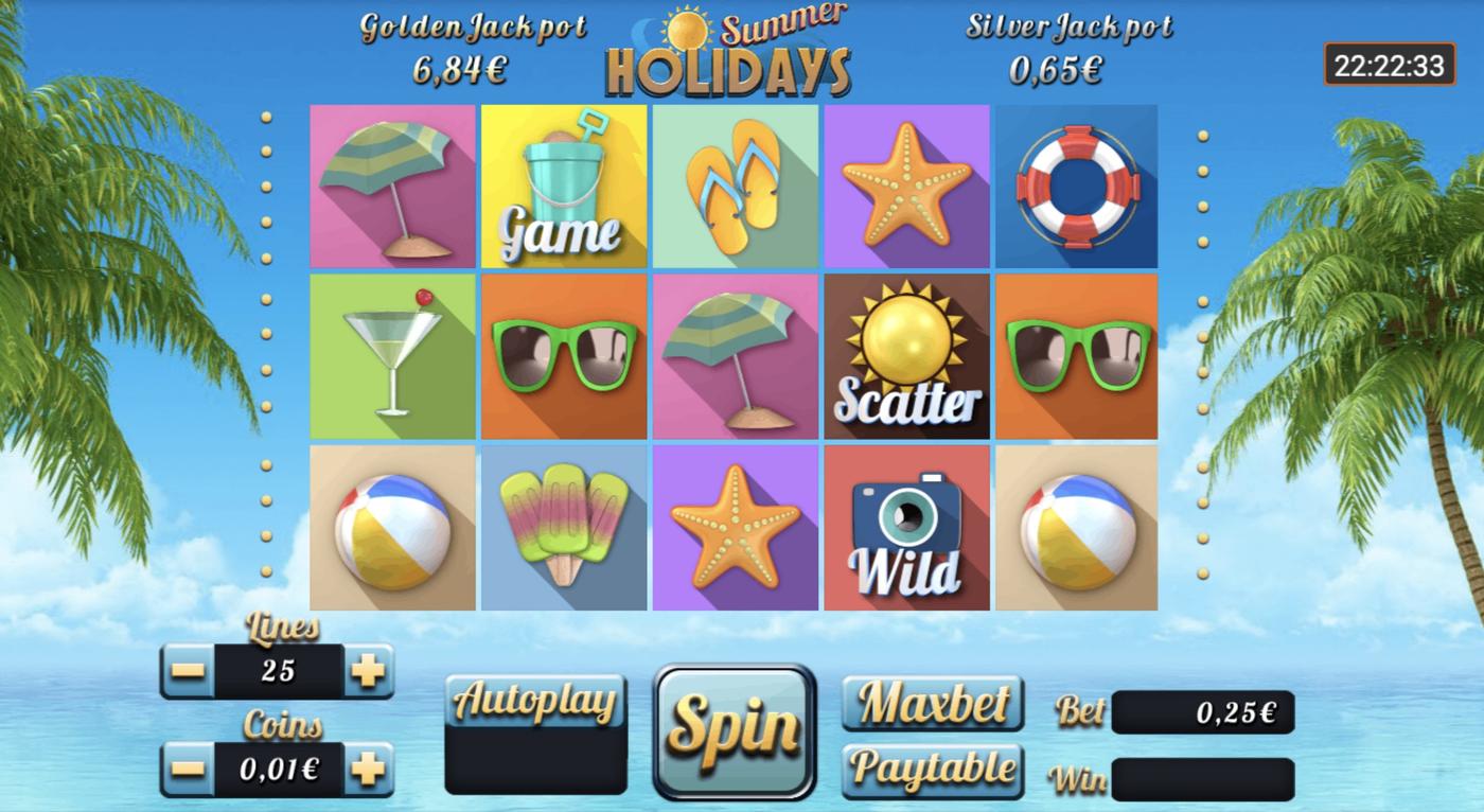 Summer Holidays: image of main menu