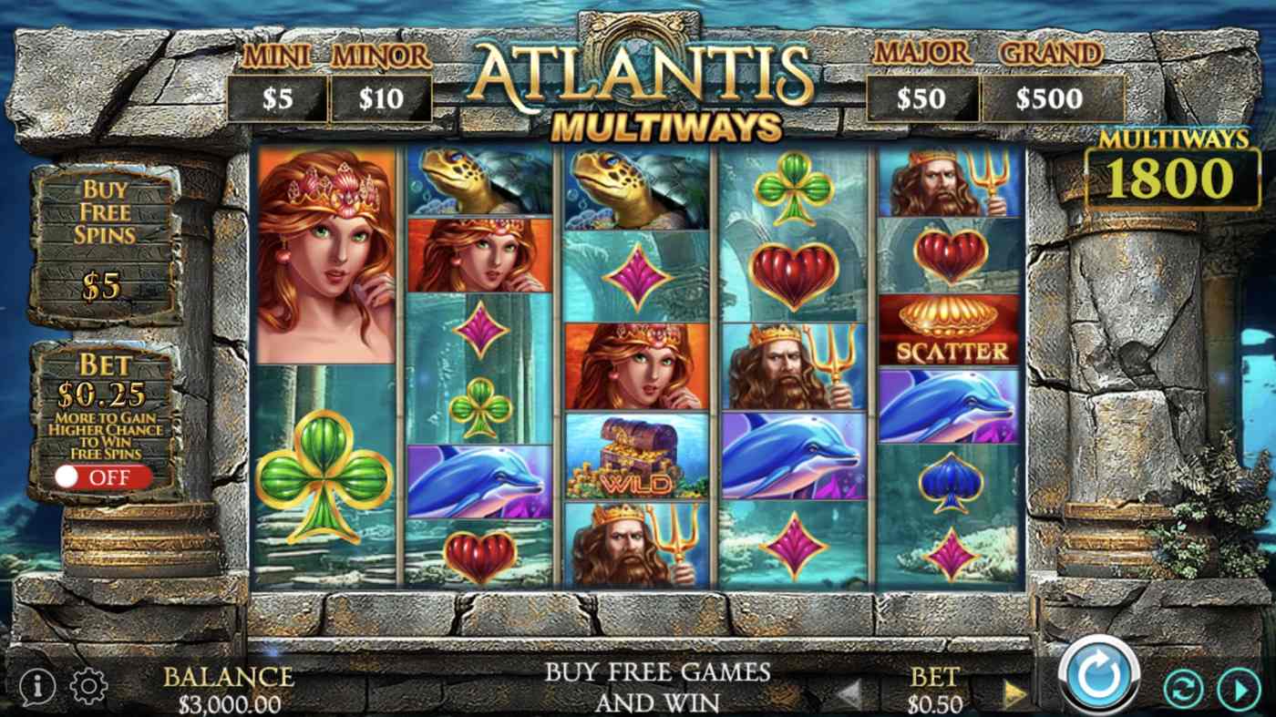Atlantis Multiways: image of main menu