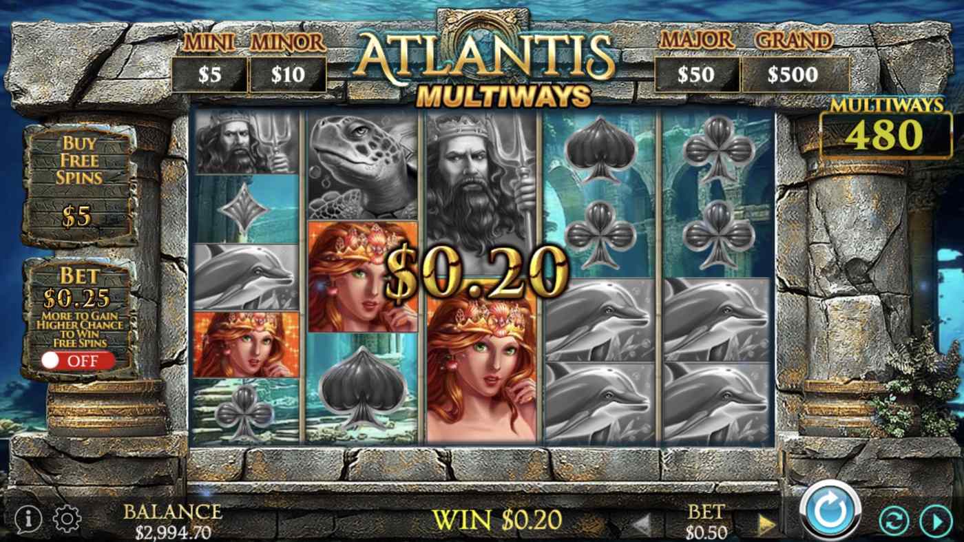 Atlantis Multiways: image of winning