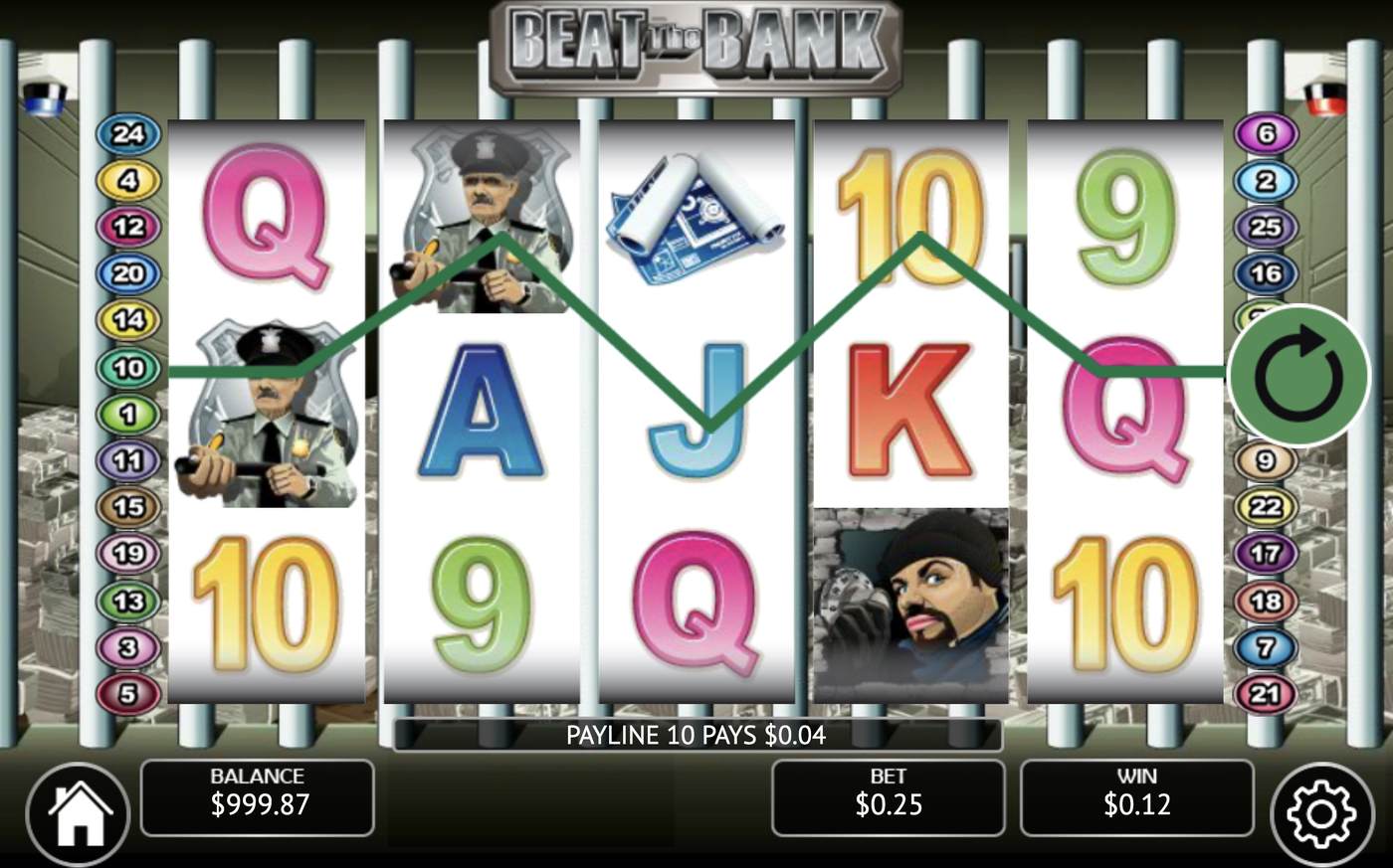 Beat The Bank: image of winning