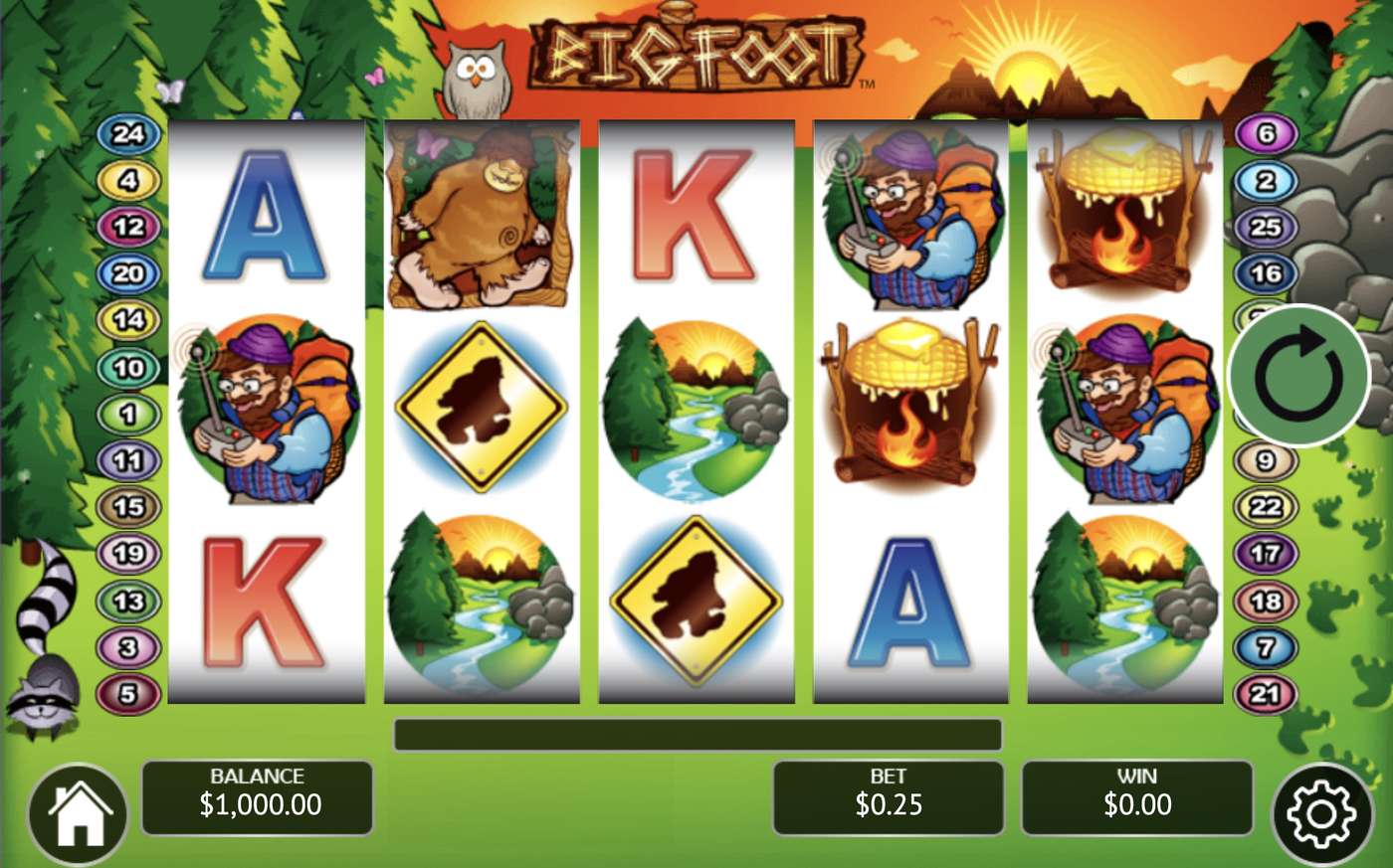 Big Foot: image of main menu