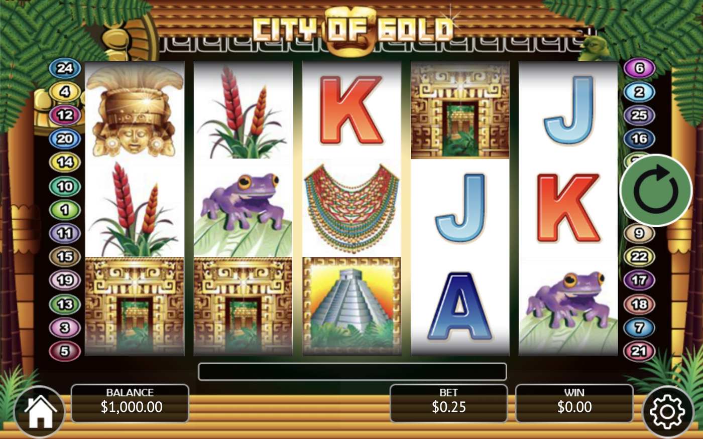 City Of Gold: image of main menu