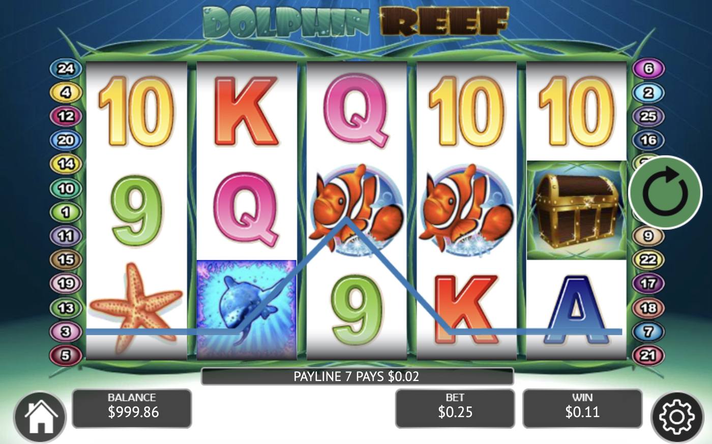 Dolphin Reef: image of winning