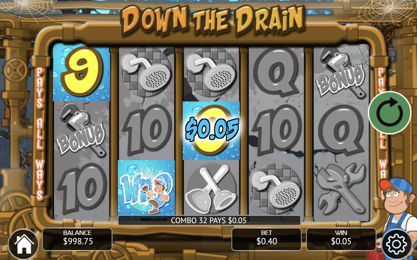 Down the Drain: image of winning