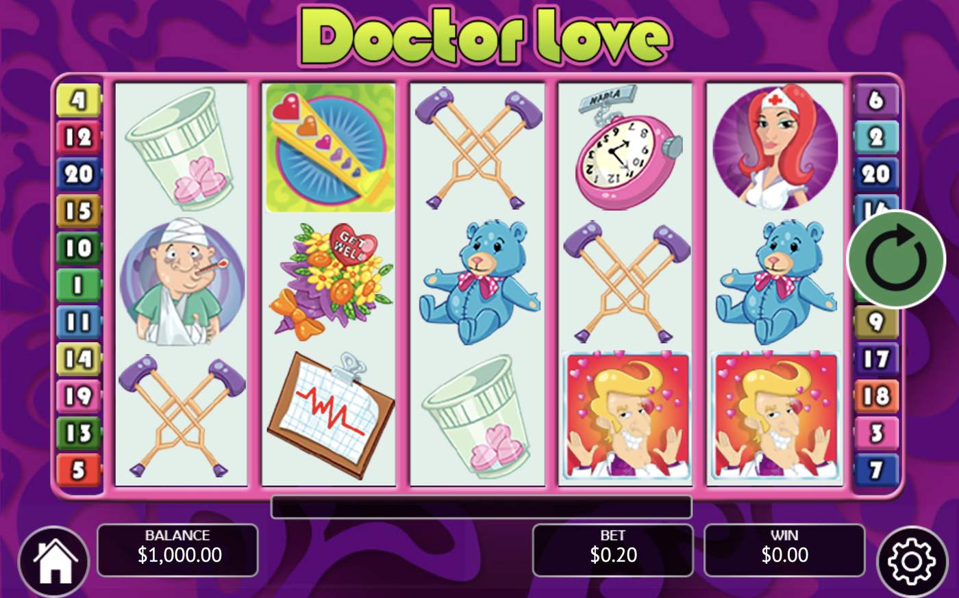 Dr. Love: image of main menu