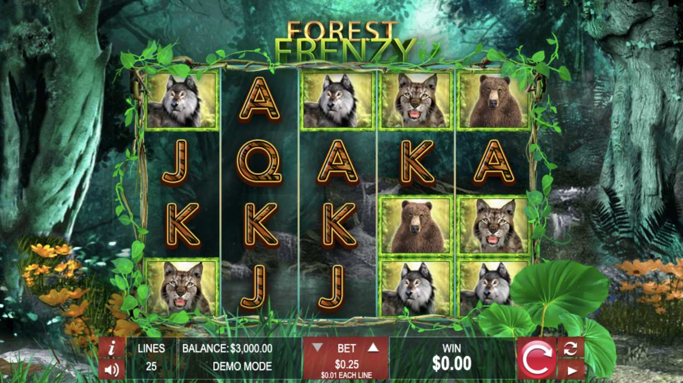 Forest Frenzy: image of main menu