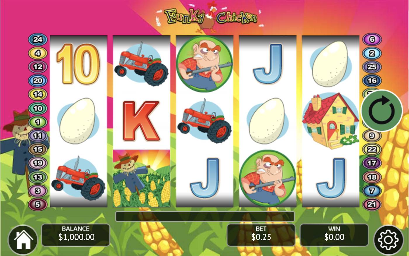 Funky Chicken: image of main menu