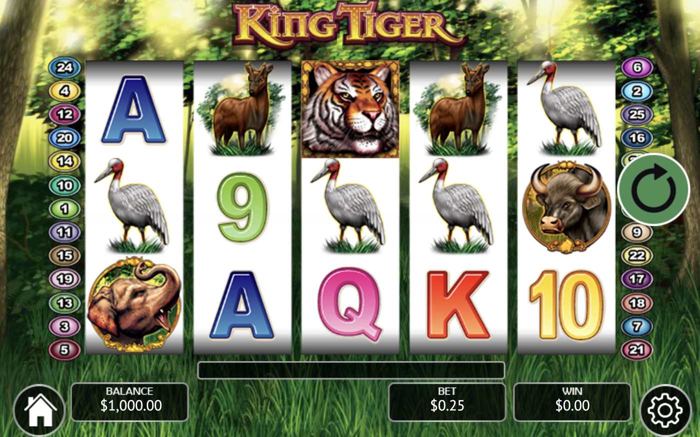 King Tiger: image of main menu