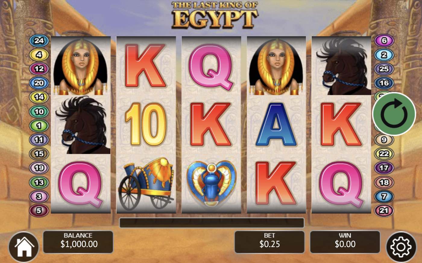 Last King Of Egypt: image of main menu