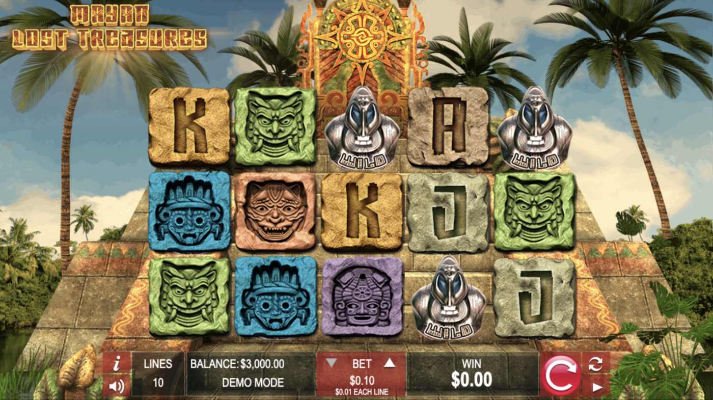 Mayan Lost Treasures: image of main menu