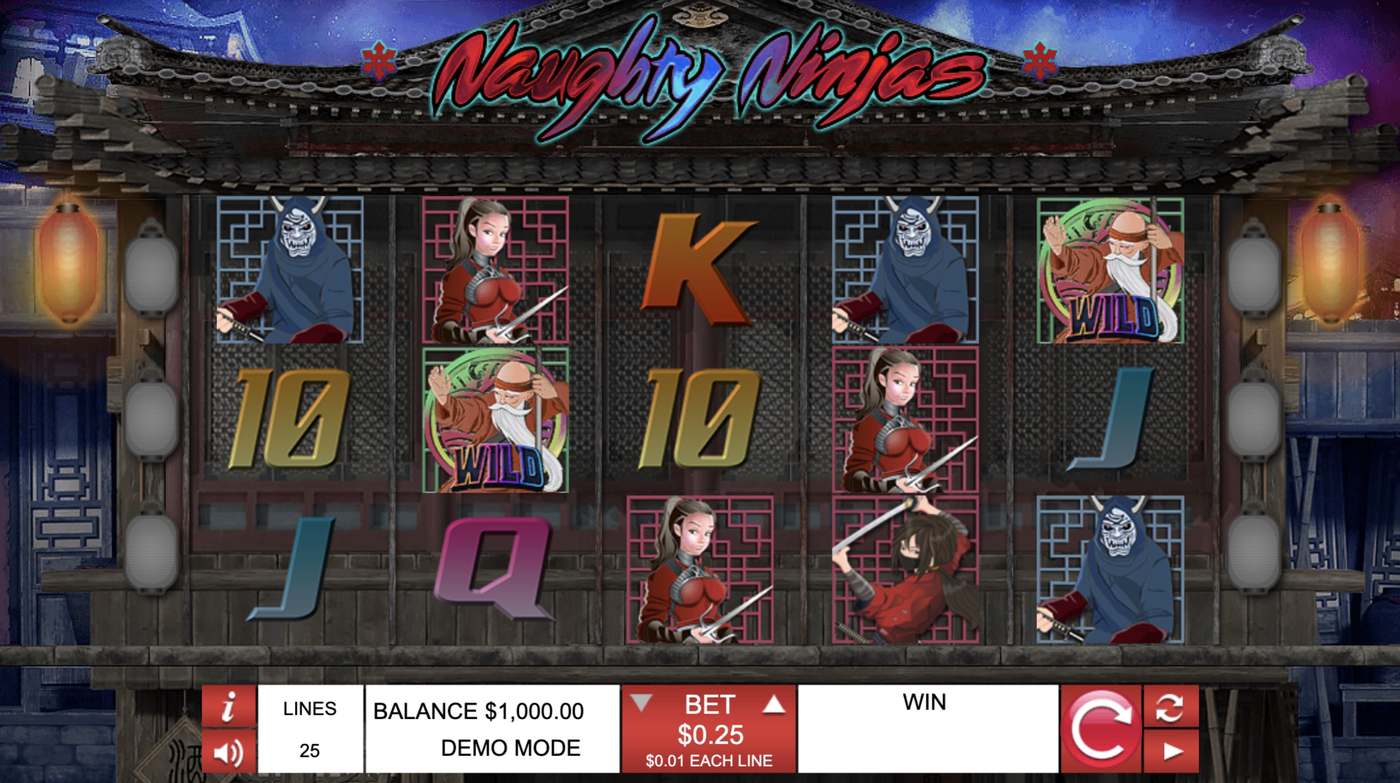 Naughty Ninjas: image of main menu