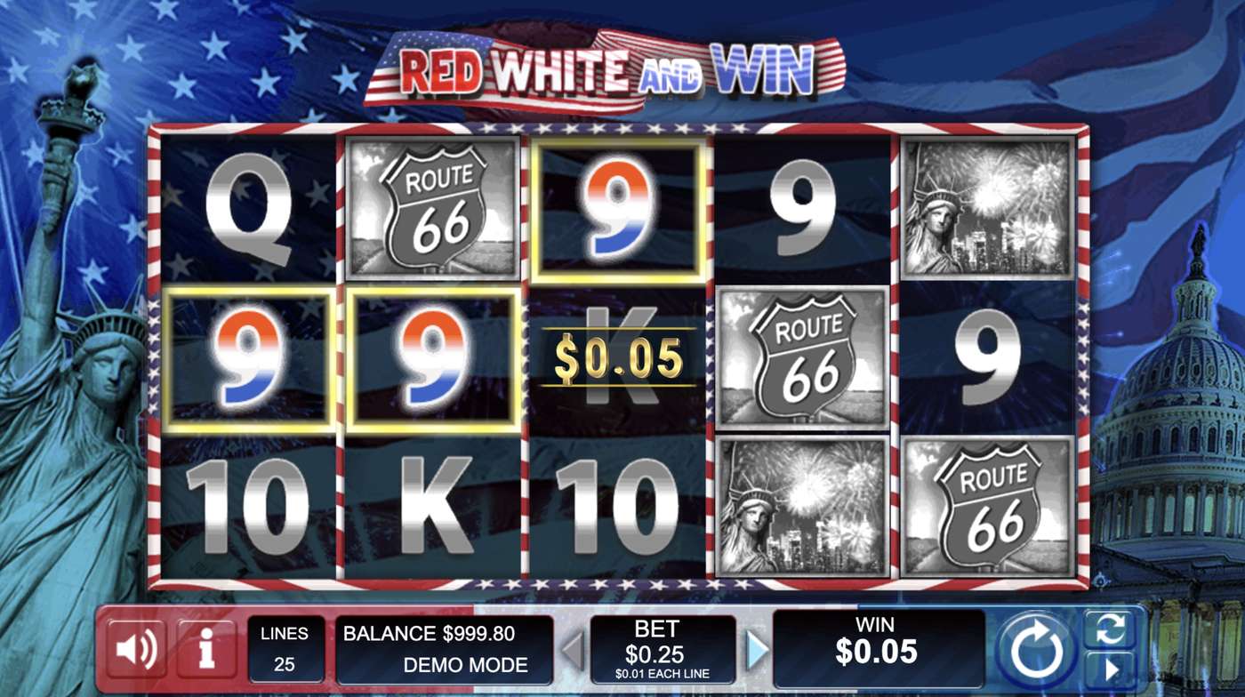 Red White and Win (Wager Gaming): image of winning