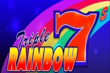 Triple Rainbow 7's Online Slot Logo