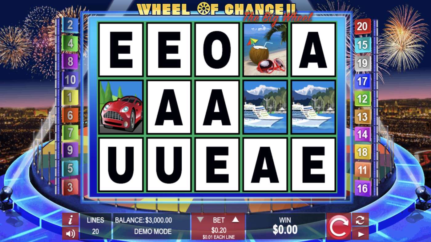 Wheel Of Chance - The Big Wheel: image of main menu