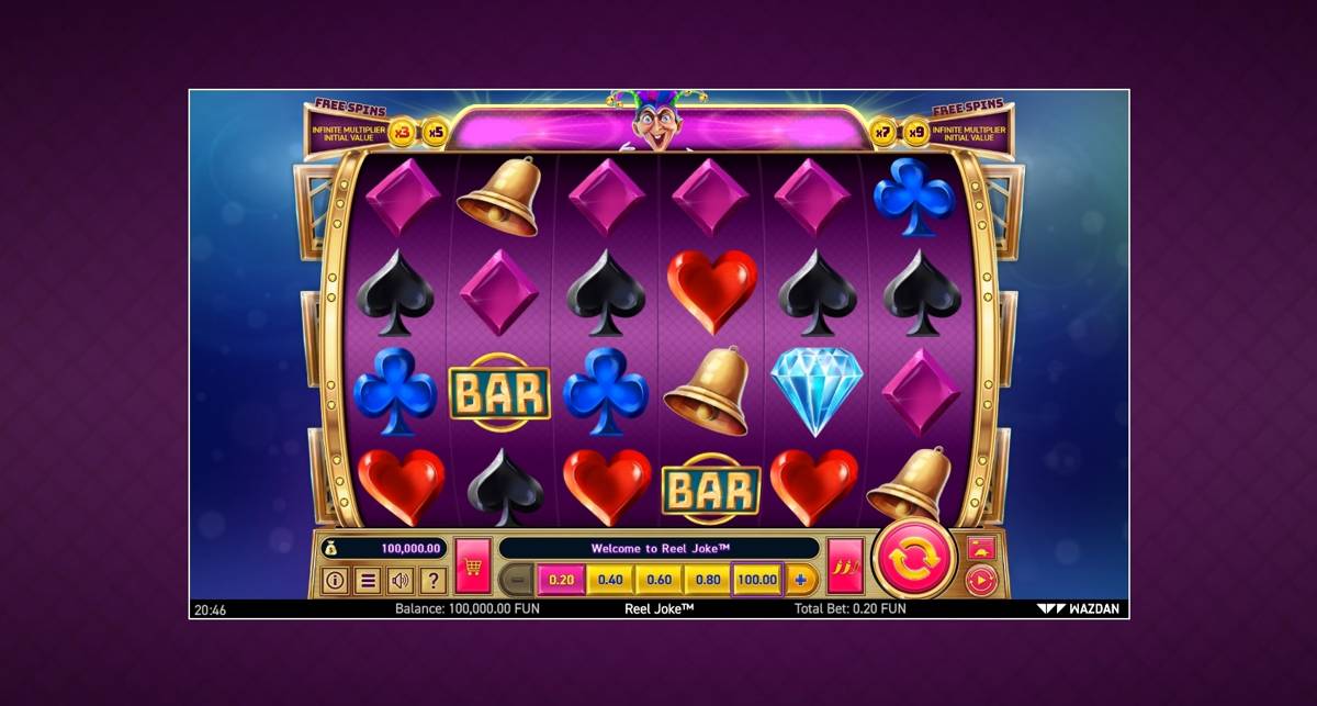 Reel Joke: image of main menu